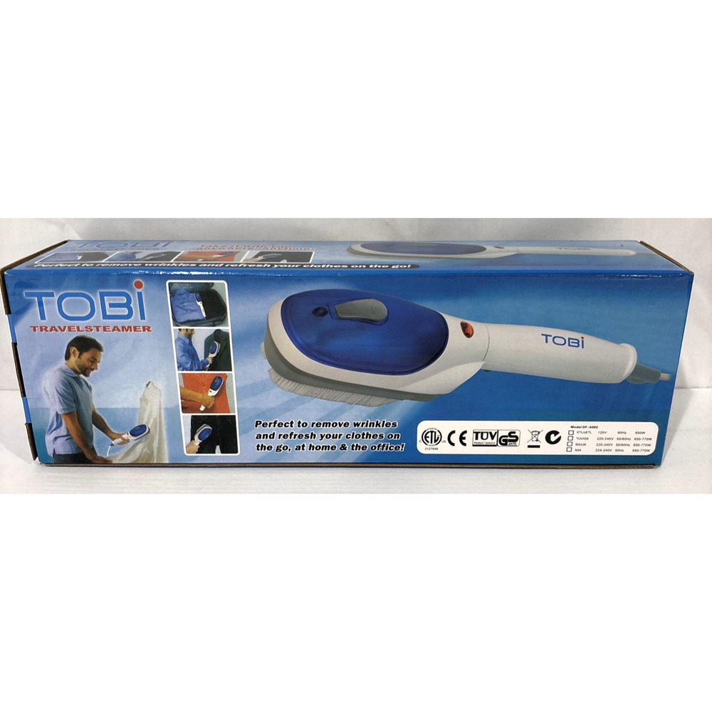 TOBI Electric Handheld Garment Steamer Travel Iron White DF-A002 NIB